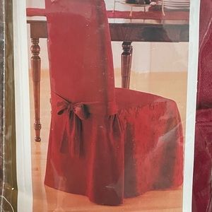 Let’s get ready for Christmas…Beautiful red chair covers..